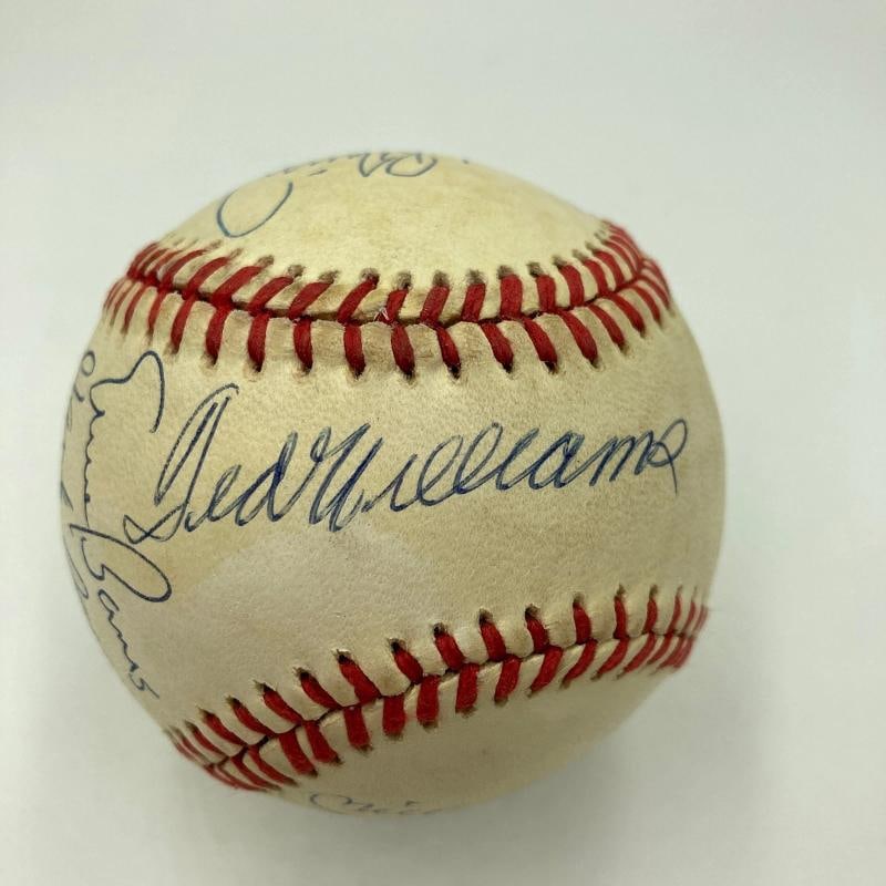 500 Home Run Signed Baseball Mickey Mantle Ted Williams Willie Mays 11 Sigs JSA - 2