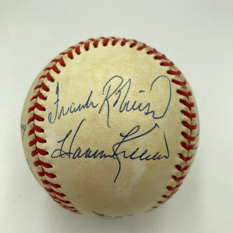 500 Home Run Signed Baseball Mickey Mantle Ted Williams Willie Mays 11 Sigs JSA - 3