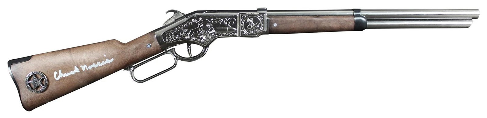 Chuck Norris Walker, Texas Ranger Authentic Signed Prop Gun JSA: Industry: Movies,Original/Reproduction: Original,Autograph Authentication: JSA,PRODUCT_COA: JSA,PRODUCT_SIGNED_BY_NAME: Chuck Norris,PRODUCT_SIGNED_BY_BRAND: Walker, Texas Ranger,Country of Origin: Un