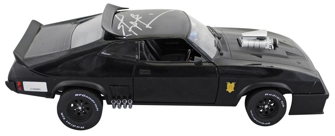 Mel Gibson Mad Max Signed 1:18 Die Cast Metal 1973 Ford Falcon XB Beckett - 6