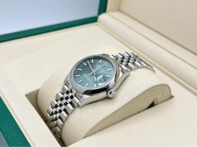 NEW 2026 Rolex Datejust 31 Midsize 278240 Mint Green Dial Steel Box Paper - 3