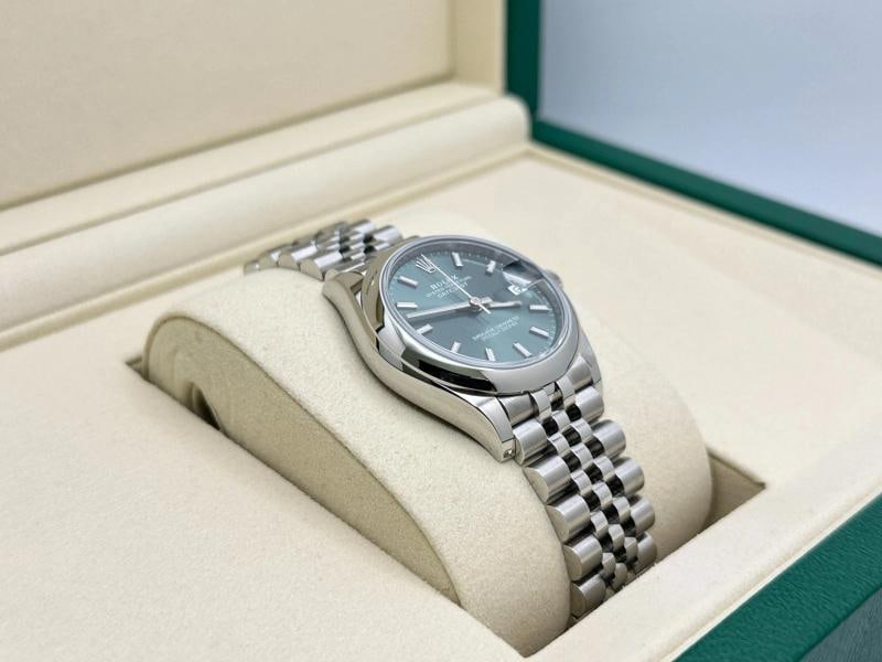 NEW 2026 Rolex Datejust 31 Midsize 278240 Mint Green Dial Steel Box Paper - 5