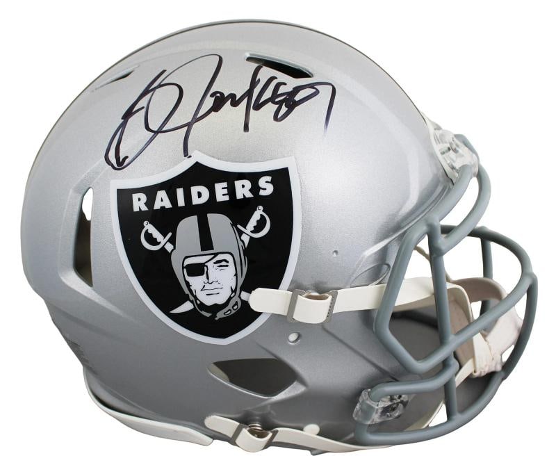Raiders Bo Jackson Authentic Signed Full Size Speed Proline Helmet BAS Witnessed: Player: Bo Jackson,Product: Helmet,Original/Reprint: Original,Team: Oakland Raiders,Autograph Authentication: Beckett,PRODUCT_COA: Beckett,PRODUCT_SIGNED_BY_NAME: Bo Jackson,PRODUCT_SIGNED_BY_BRAND: