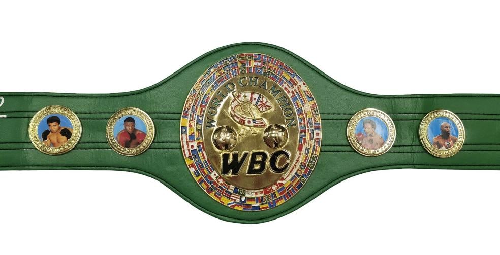 Manny Pacquiao Signed Green WBC World Championship Boxing Belt Beckett - 4