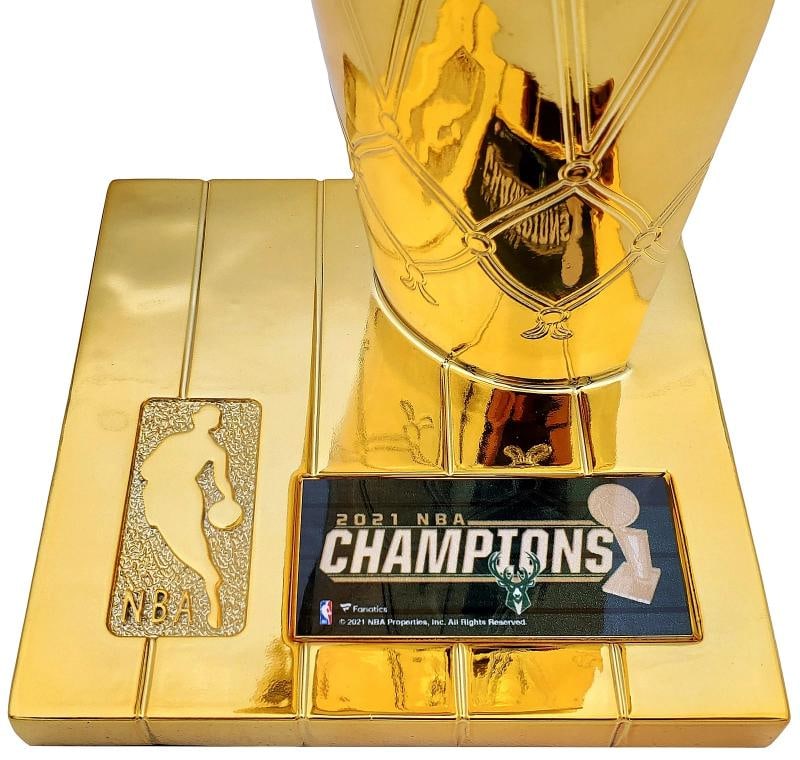 Giannis Antetokounmpo Auto Signed Fanatics Mini Trophy Milwaukee Bucks Beckett - 5