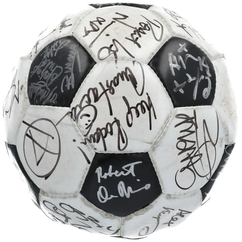 Multi Signed Soccer Ball With 30+ Signatures including Donald Trump, Kanye West, Ozzy Osbourne (JSA - 10