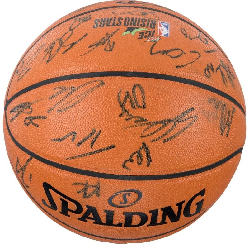 2019 NBA Rising Stars Signed Basketball Shai Gilgeous-Alexander Luka Doncic Beckett - 3