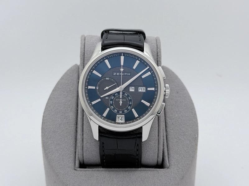 Zenith El Primero Winsor Annual Calendar 03.2070.4054 42mm Blue Dial Steel - 5