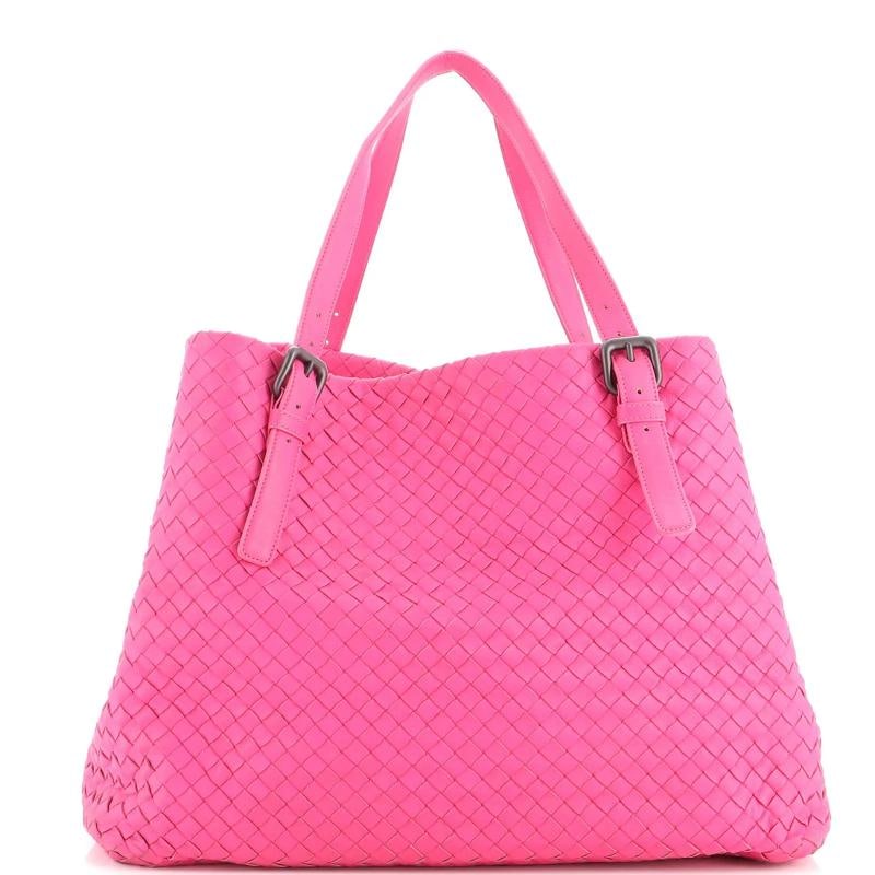 Bottega Veneta A-Shape Tote Intrecciato Nappa Large: Accessories: Mirror Measurements: Handle Drop 9", Height 12", Width 15", Depth 8", Strap Drop 8-10". Condition: Pre-owned - Good,Brand: Bottega Veneta,Exterior Material: Leather,Style: Totes,Exterior