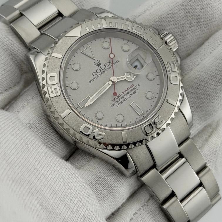 Rolex Yacht Master 16622 40mm Platinum Dial Platinum Bezel Stainless Steel - 9