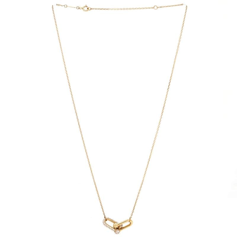 Tiffany & Co. HardWear Double Link Pendant Necklace 18K Yellow Gold - 3