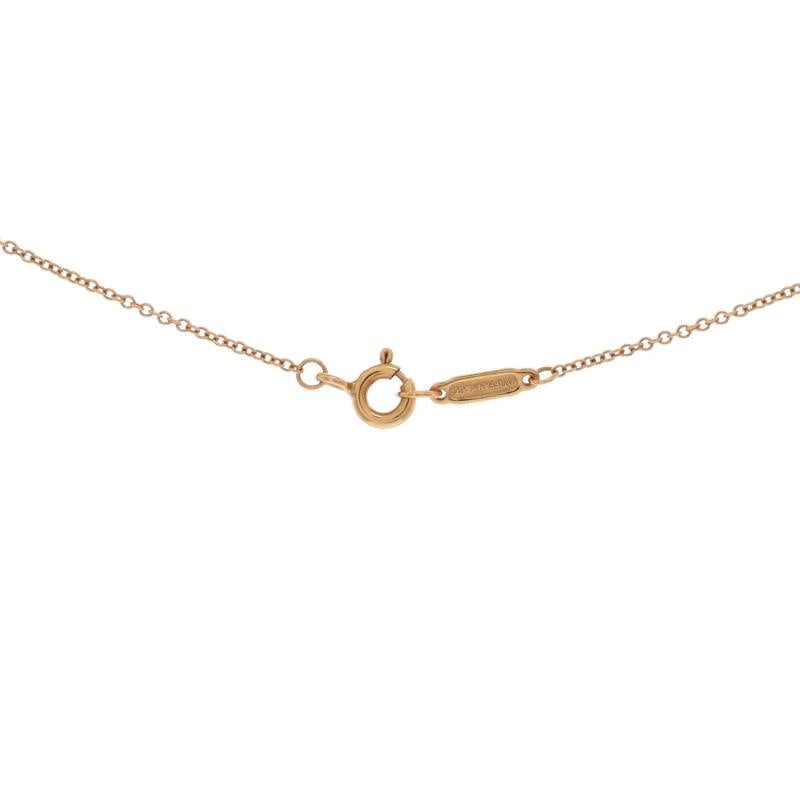 Tiffany & Co. Circlet Pendant Necklace 18K Rose Gold with Diamonds Mini - 4