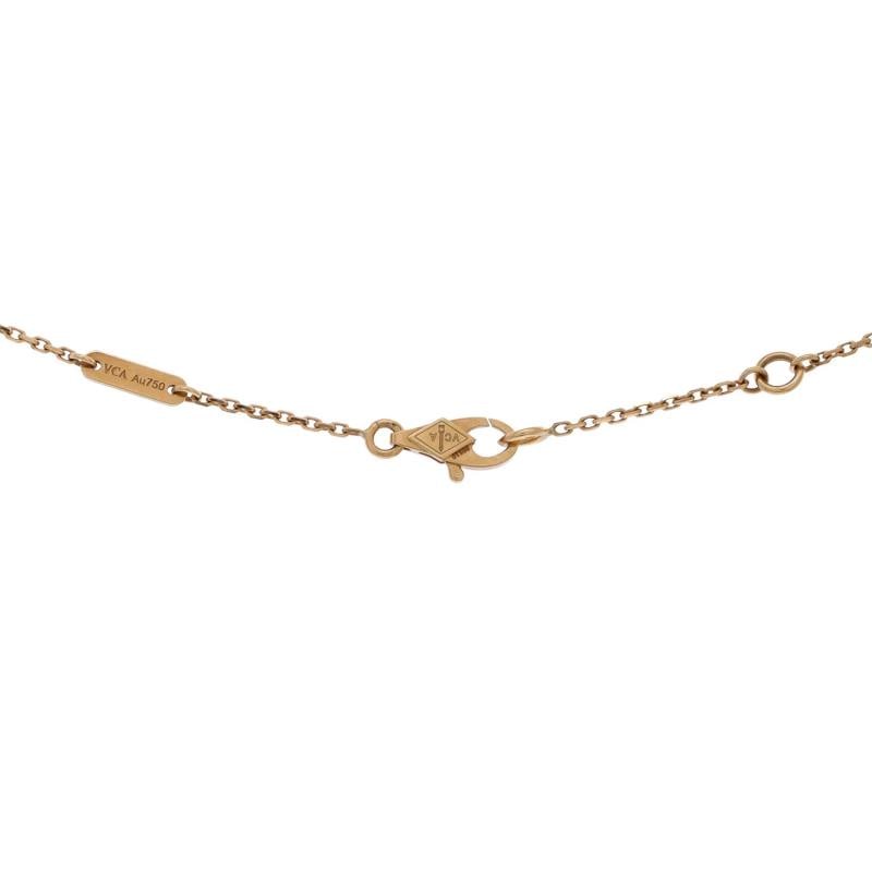 Van Cleef & Arpels Frivole Pendant Necklace 18K Yellow Gold and Diamond Mini - 3
