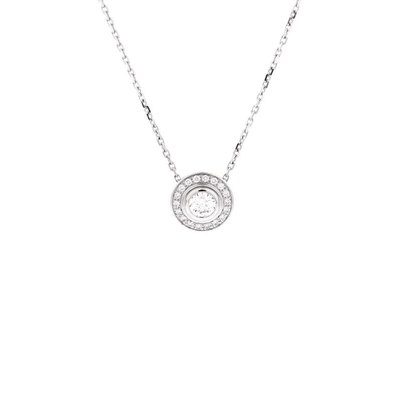 Cartier Cartier D'Amour Pendant Necklace 18K White Gold with Pave Diamonds: Measurements: Length: 14.75 - 16.0 ", Pendant Length: 8.65 mm, Pendant Width: 8.65 mm . Condition: Pre-owned - Good,Brand: Cartier,Main Stone: Diamond,Metal: 18K White Gold,Metal Purity: 18K,Style: