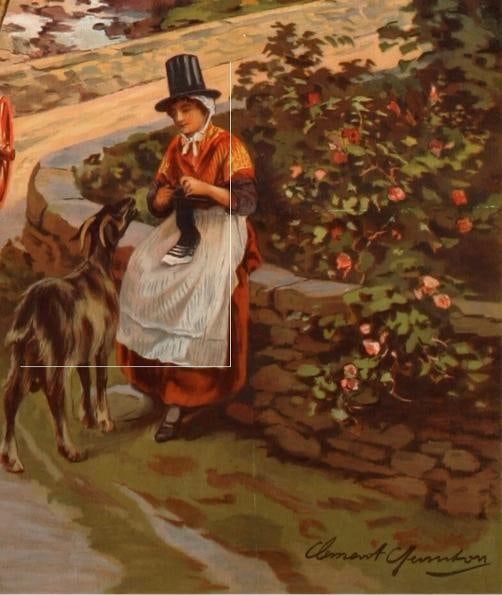 Original Vintage Poster - Aunston - Wales - Aberglaslyn Pass-Great Britain-1910 - 3
