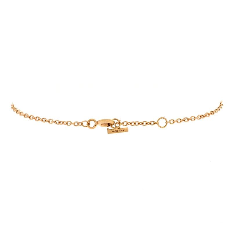 Tiffany & Co. T Smile Chain Bracelet 18K Rose Gold Medium - 2