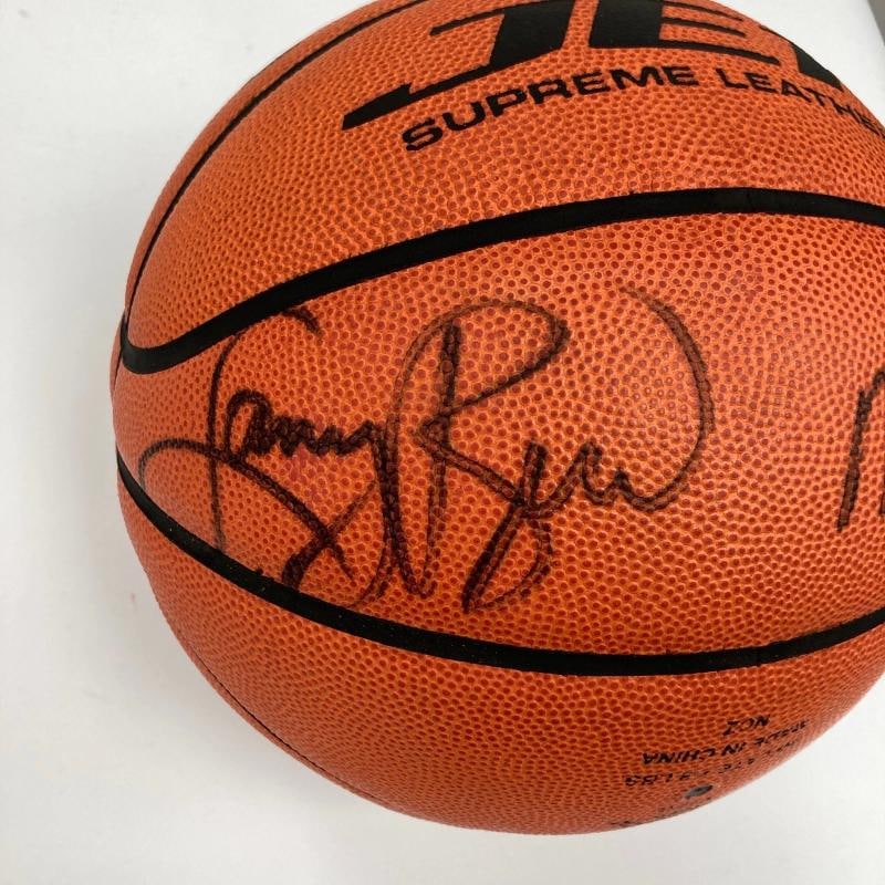 Michael Jordan Bill Russell Magic Johnson Larry Bird Signed Basketball UDA & JSA - 10