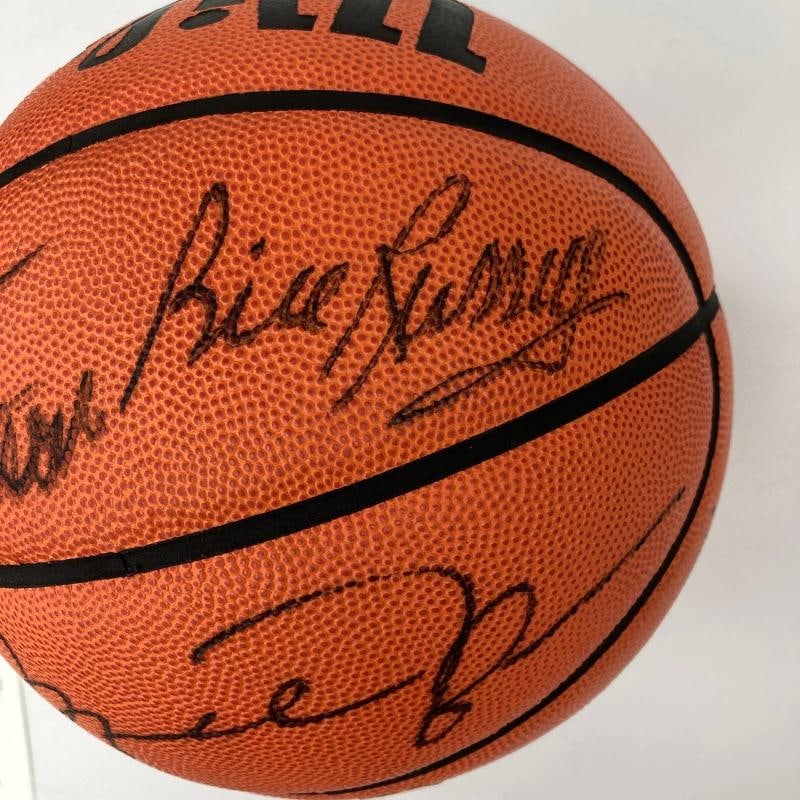 Michael Jordan Bill Russell Magic Johnson Larry Bird Signed Basketball UDA & JSA - 14