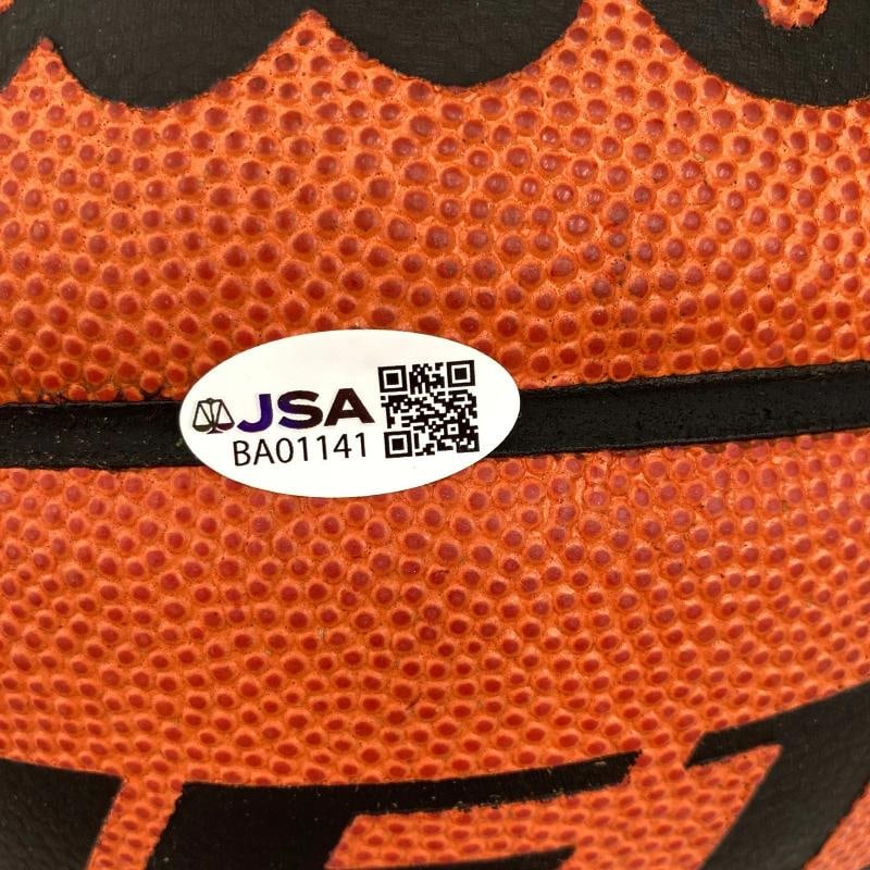 Michael Jordan Bill Russell Magic Johnson Larry Bird Signed Basketball UDA & JSA - 5