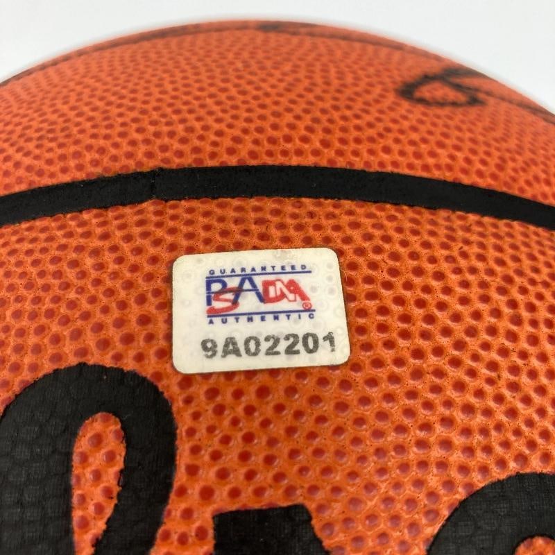 Michael Jordan Bill Russell Magic Johnson Larry Bird Signed Basketball UDA & JSA - 6