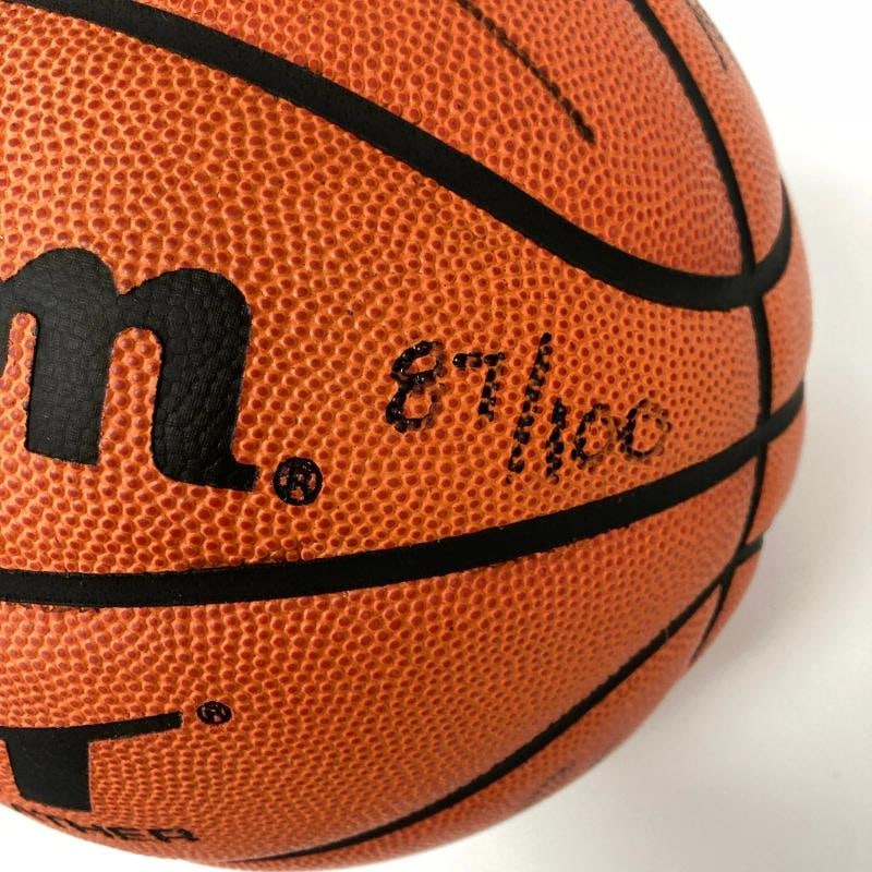 Michael Jordan Bill Russell Magic Johnson Larry Bird Signed Basketball UDA & JSA - 8