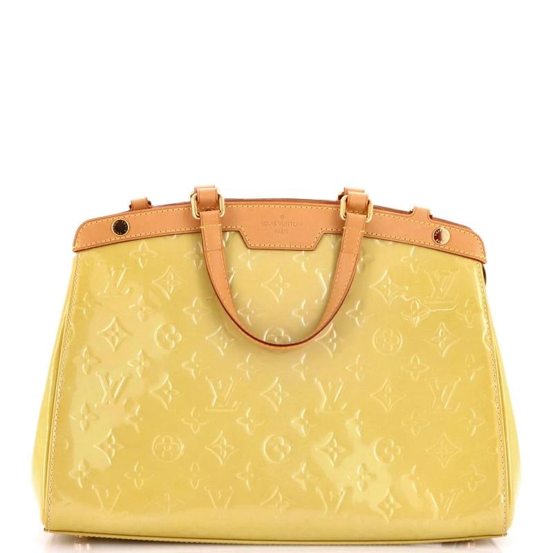 Louis Vuitton Brea Handbag Monogram Vernis MM: Condition: Pre-owned - Good,Brand: Louis Vuitton,Exterior Material: Patent Leather,Style: Satchels,Exterior Color: Yellow,Department: Women,Size: Mm