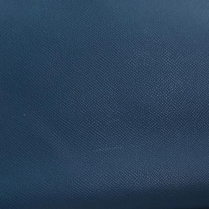 Hermes Birkin Handbag Blue Epsom with Gold Hardware 35 - 8