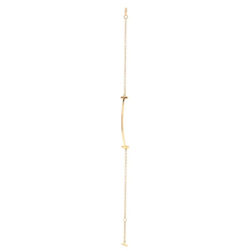 Tiffany & Co. T Smile Chain Bracelet 18K Rose Gold Medium - 3