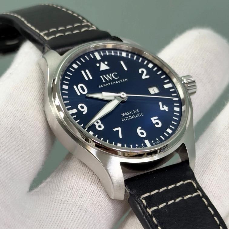 2025 IWC Pilots Watch Mark XX IW328203 Blue Dial Stainless Steel Box Papers - 4