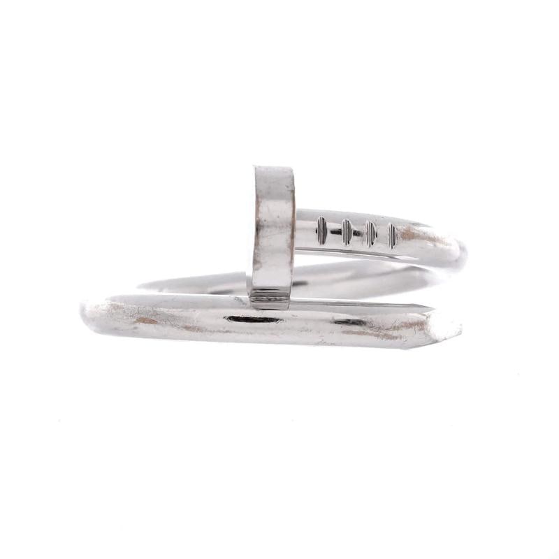 Cartier Juste un Clou Ring 18K White Gold: Condition: Pre-owned - Good,Brand: Cartier,Main Stone: Unknown,Metal: 18K White Gold,Metal Purity: 18K,Ring Size: 6 - 52,Type: Ring,Color: White Gold,Style: 18K White Gold,Material: 18K White Gold