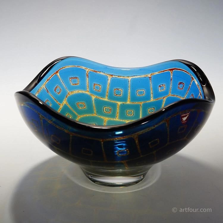 Ravenna Bowl by Sven Palmquist for Orrefors, Sweden 1950s - 2