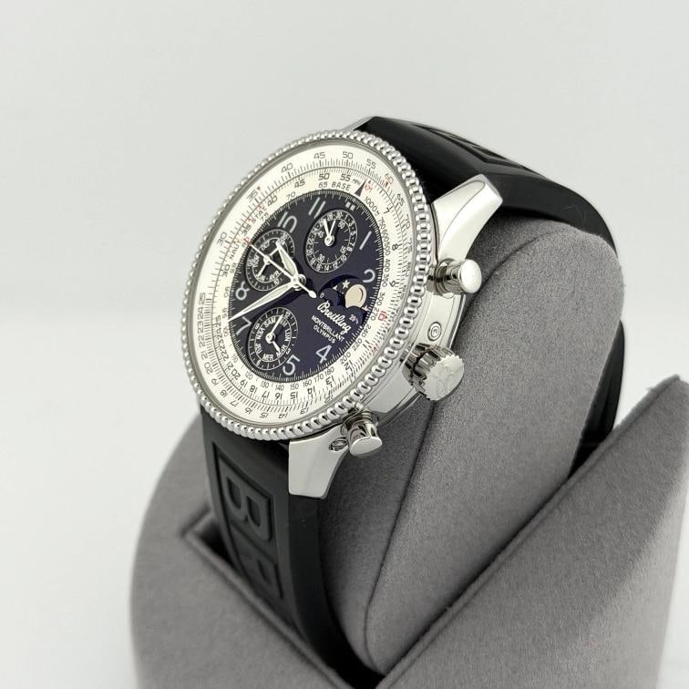 Breitling Montbrillant Olympus A19350 42mm Black Dial Moonphase Stainless Steel - 6