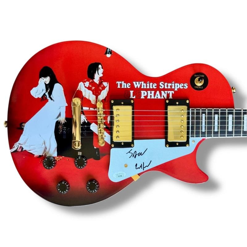 Jack White Signed Guitar Custom Graphics JSA COA The White Stripes Elephant: Industry: Music,Signed: Yes,Autograph Authentication: James Spence (JSA),Object Type: Guitar & Guitar Pick,Original/Reproduction: Original,Country of Origin: United States