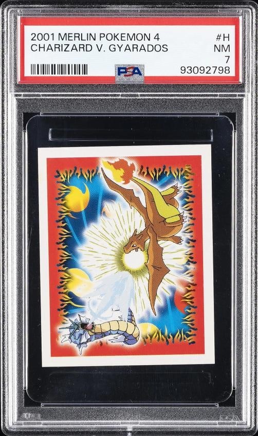 2001 MERLIN POKEMON 4 #H CHARIZARD VS. GYARADOS PSA 7: Condition: Graded - PSA 7: Professionally graded,Graded: Yes,Set: 2001 MERLIN POKEMON 4,Game: PokÃƒÂ©mon TCG,Character: CHARIZARD VS. GYARADOS,Card Name: CHARIZARD VS. GYARADOS,Gra