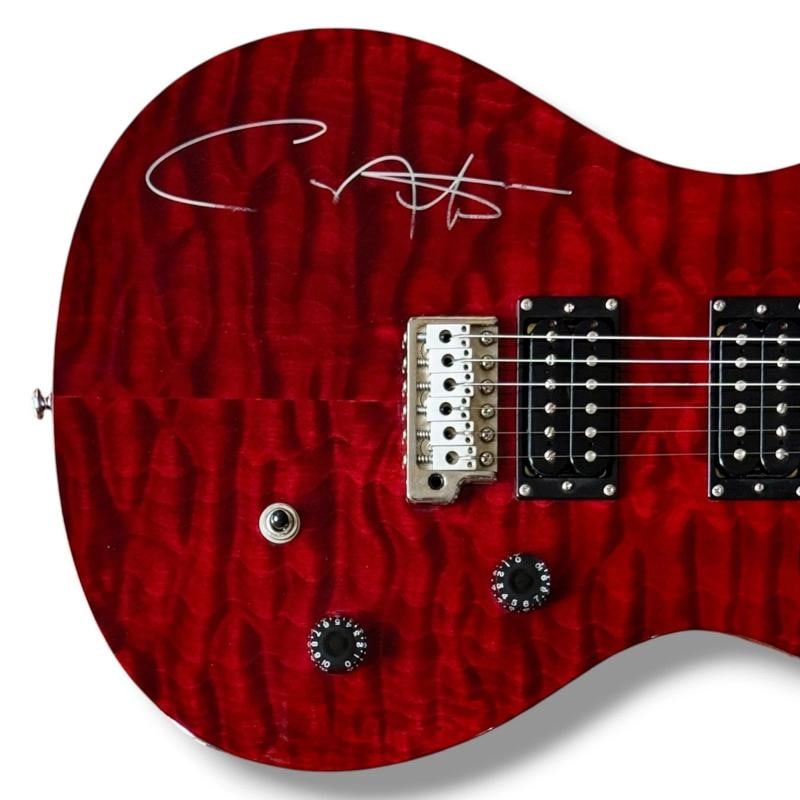 Carlos Santana Signed Guitar JSA COA PRS Custom SE Model Soul Sacrifice Woodstoc - 2