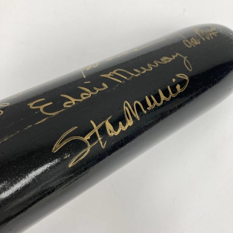 3,000 Hit Club Multi Signed Baseball Bat 11 Signatures Willie Mays JSA COA - 11