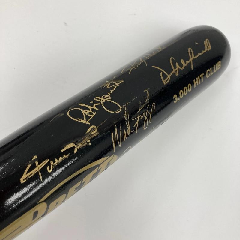 3,000 Hit Club Multi Signed Baseball Bat 11 Signatures Willie Mays JSA COA - 6