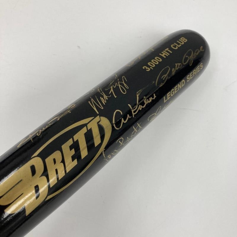 3,000 Hit Club Multi Signed Baseball Bat 11 Signatures Willie Mays JSA COA - 7