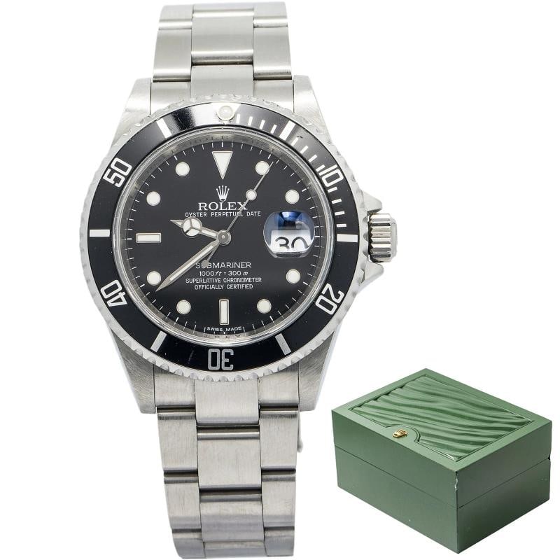 Rolex Submariner 16610 2012 Complete Rehaut Scrambled Stainless Black Dial 40mm: Condition: Pre-owned - Good: This item has been gently used but is in good condition. It might have a few signs ... Read moreabout the conditionPre-owned - Good: This item has been gently used but is