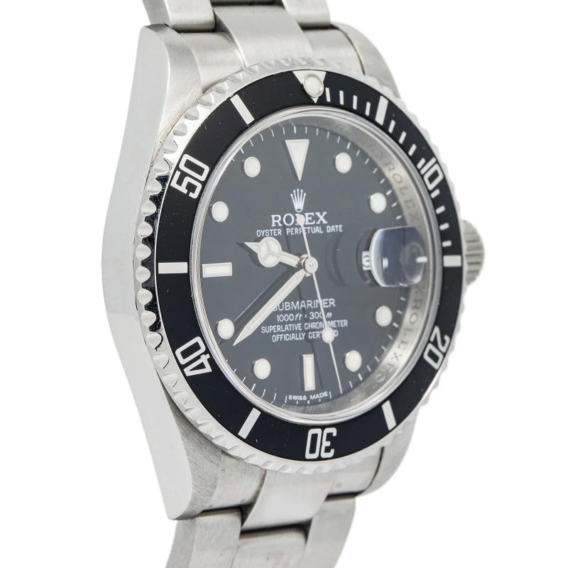 Rolex Submariner 16610 2012 Complete Rehaut Scrambled Stainless Black Dial 40mm - 4