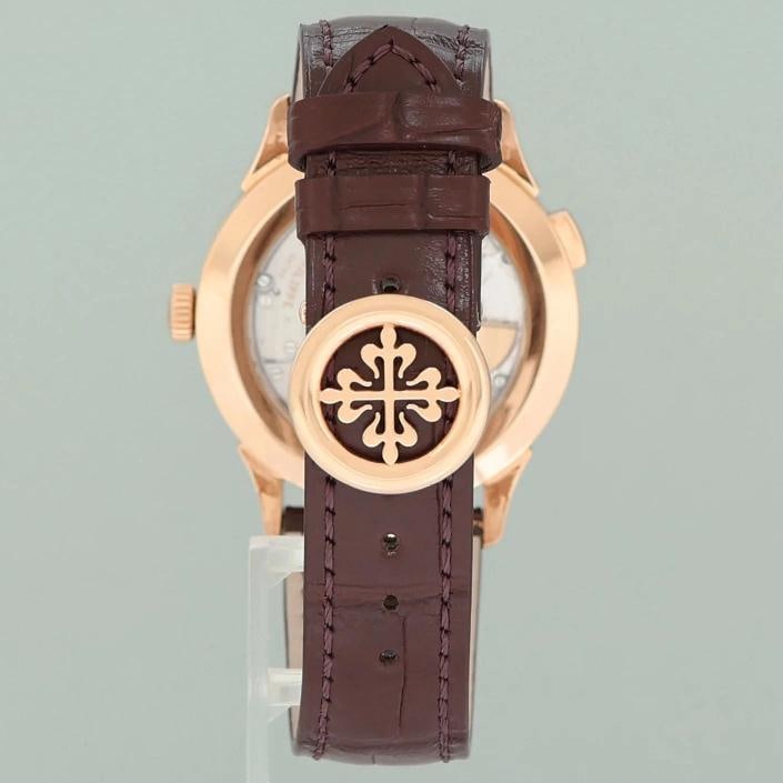 MINT Patek Philippe 5230R Rose Gold World Time Leather Band Watch Box - 5