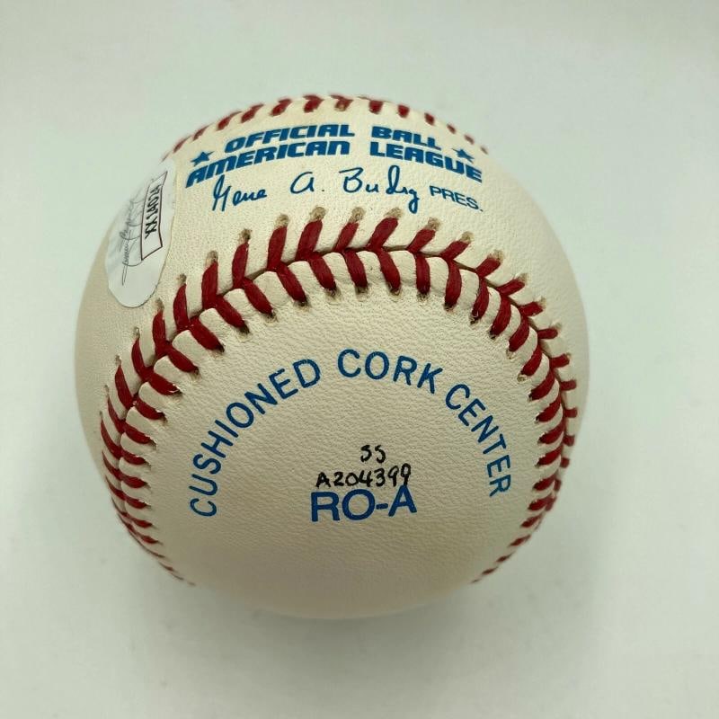 Beautiful Joe Dimaggio Signed Autographed American League Baseball With JSA COA - 8
