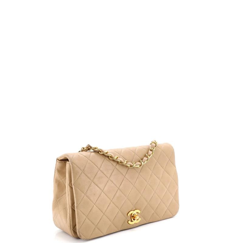 Chanel Vintage Full Flap Bag Quilted Lambskin Medium - 2
