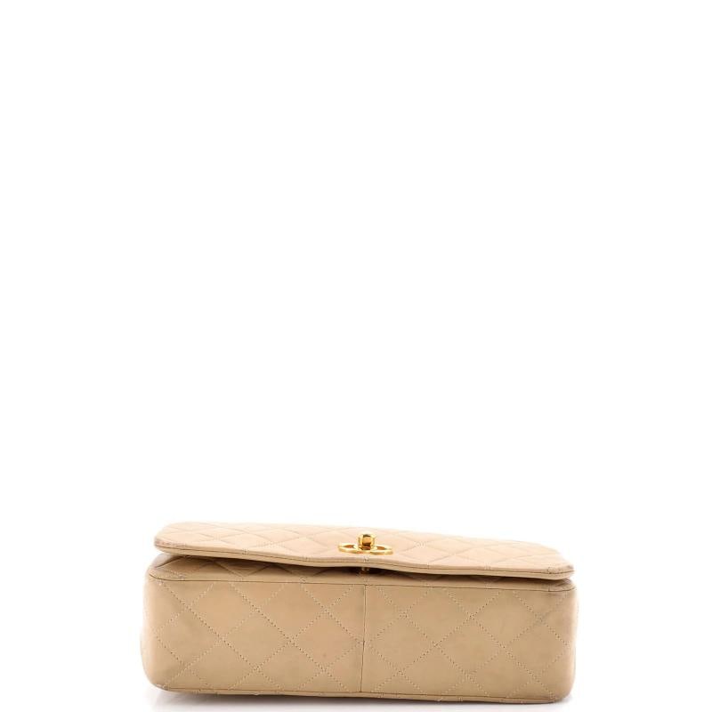 Chanel Vintage Full Flap Bag Quilted Lambskin Medium - 4