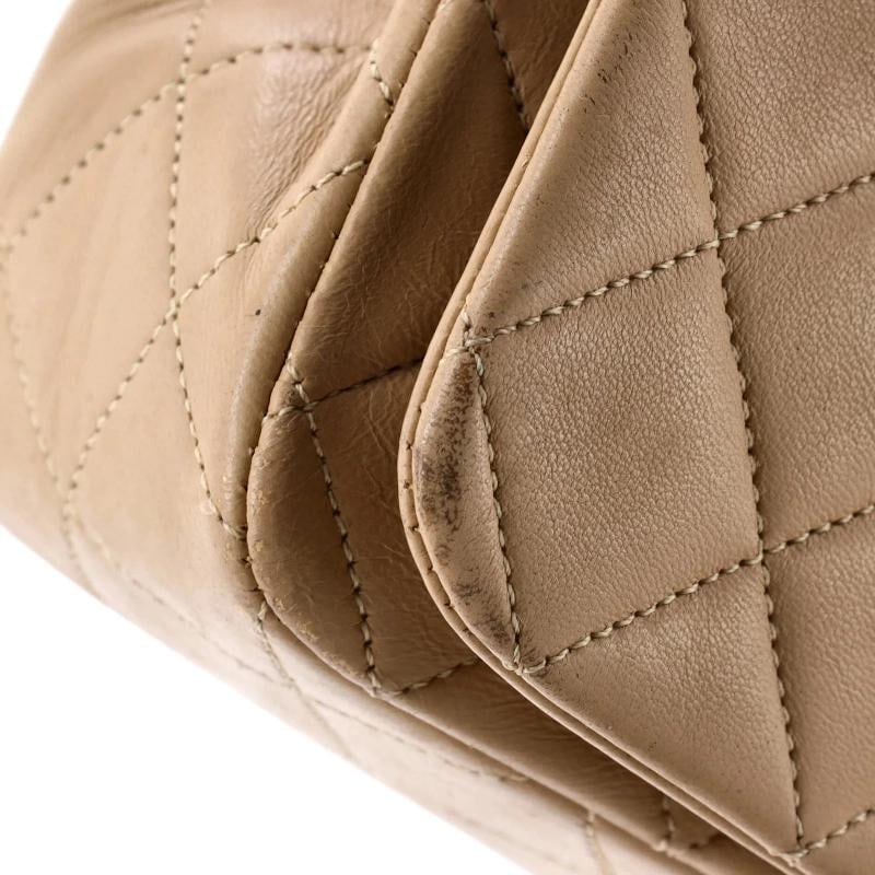 Chanel Vintage Full Flap Bag Quilted Lambskin Medium - 6