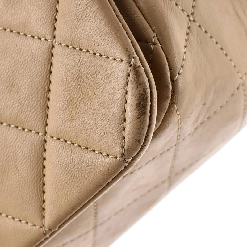 Chanel Vintage Full Flap Bag Quilted Lambskin Medium - 7