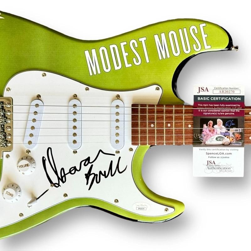 Isaac Brock Signed Guitar Custom JSA COA Modest Mouse Good News for People who - 2