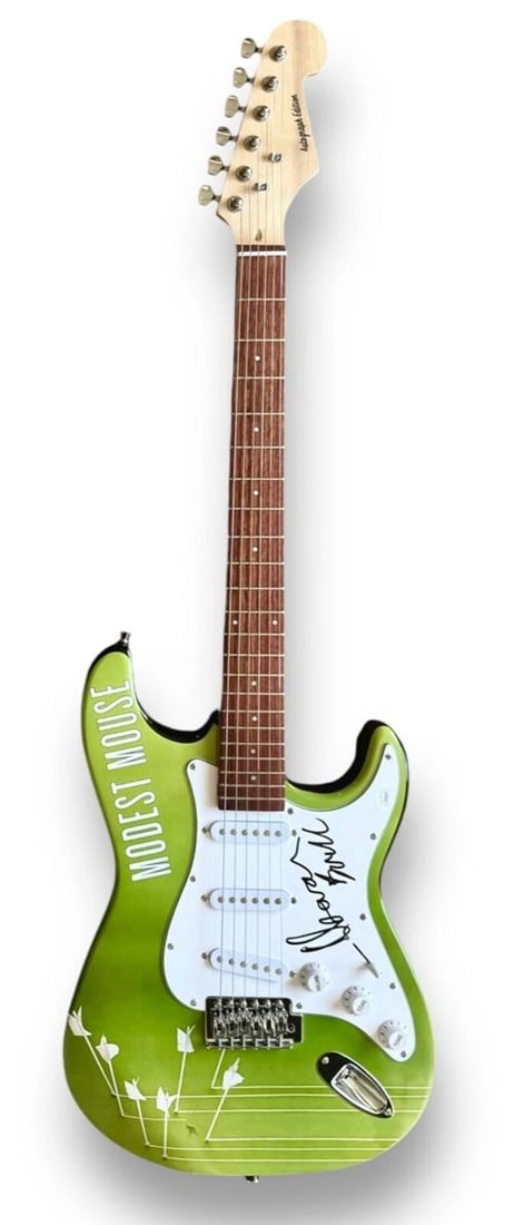 Isaac Brock Signed Guitar Custom JSA COA Modest Mouse Good News for People who - 3