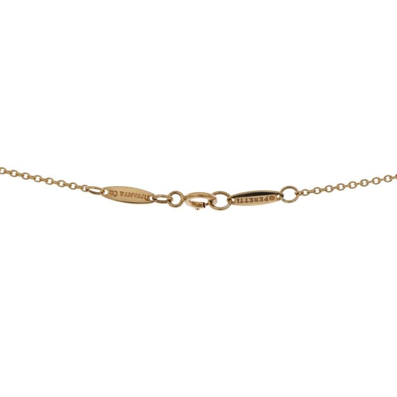 Tiffany & Co. Elsa Peretti Open Heart Pendant Necklace 18K Yellow Gold 11mm - 3
