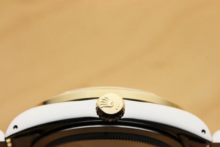 ROLEX MENS DATEJUST 16233 CHAMPAGNE 18K GOLD STAINLESS STEEL DIAMOND WATCH - 10
